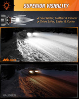 Nilight 9005/HB3 LED Bulbs, 350% Brighter Halogen and Fog Lights Replacement, 10000lm LED Bulbs, Compact Size, 6000K Cool White, Pack of 2, view 3