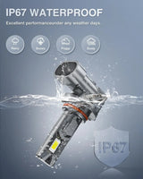 Nilight 9005/HB3 LED Headlight Bulbs E4S Series 80W 20000LM 6500K IP67 | 2 BULBS, view 6