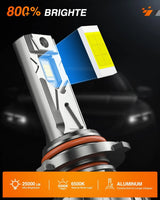 Nilight 9005/HB3 LED Headlight Bulbs FS1 Series | 2 BULBS, view 3