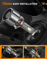 Nilight 9005/HB3 LED Headlight Bulbs FS1 Series | 2 BULBS, view 4