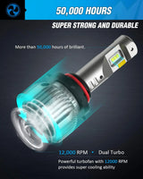 Nilight 9006/HB4 LED Headlight Bulbs E30 Series 30W 14000LM 6500K IP67 | 2 BULBS, view 2
