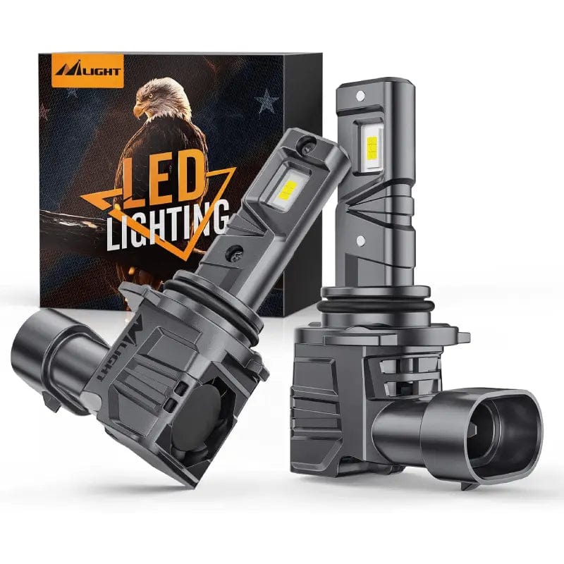 Nilight 9006/HB4 LED Headlight Bulbs ES1 Series 80W 16000LM 6000K IP67 | 2 BULBS