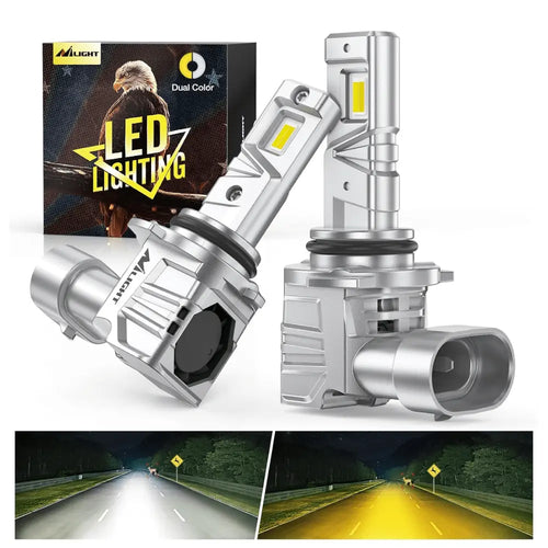 Nilight 9006/HB4 Switchback LED Headlight Bulbs CS1 Series