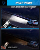 Nilight 9007/HB5 LED Headlight Bulbs E30 Series 70W 14000LM 6500K IP67 | 2 BULBS, view 4