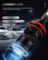 Nilight 9007/HB5 LED Headlight Bulbs N40 Series 100W 20000LM 6000K IP67 | 2 BULBS, view 4