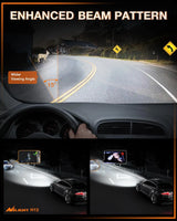 Nilight 9012/HIR2 LED Headlight Bulbs E20 Series 50W 10000LM 6000K IP67 | 2 BULBS, view 2