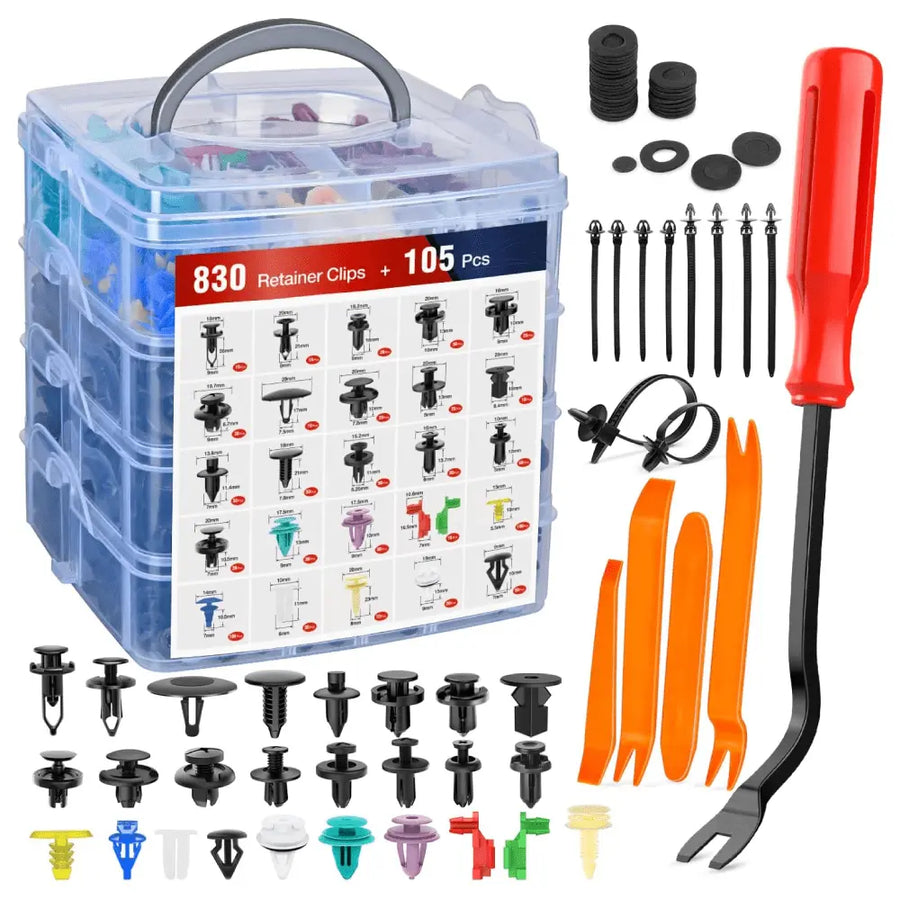 Nilight 935 Pcs Car Push Retainer Clips & Auto Fasteners Assortment