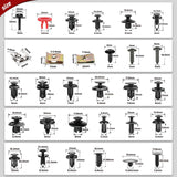 Nilight 941Pcs Car Push Retainer Clips Auto Fasteners Kit Included 30 Sizes Nylon Bumper Fender Rivets Door Trim Panel Clips with 1 Fasteners Remover 10 Cable Ties for Toyota GM Ford Honda Chevy, view 2