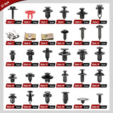 Nilight 941Pcs Car Push Retainer Clips Auto Fasteners Kit Included 30 Sizes Nylon Bumper Fender Rivets Door Trim Panel Clips with 1 Fasteners Remover 10 Cable Ties for Toyota GM Ford Honda Chevy, view 3