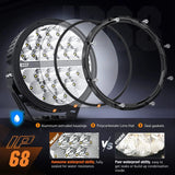 Nilight 9 Inch 140W 15560LM Round Spot Flood Built-in EMC DRL LED Work Lights (Pair) | 12AWG DT Wire, view 5