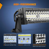 Nilight 9.5 Inch 192W Triple Row 64LEDs Spot Flood LED Light Bar, view 3