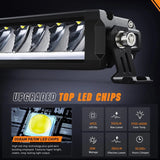 Nilight 9 Inch 30W 3365LM Slim Spot Built-in EMC DRL LED Light Bars (Pair) | 16AWG DT Wire, view 2