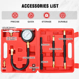 Nilight 9pcs 0-100 PSI Fuel Injection Pump Pressure Gauge Petrol Engine Diagnostic Tester Kit, view 3
