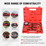 Nilight 9pcs 0-100 PSI Fuel Injection Pump Pressure Gauge Petrol Engine Diagnostic Tester Kit, view 6