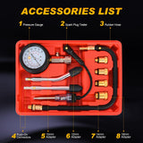 Nilight 9PCS Petrol Gas Engine Cylinder Compression Tester Kit, view 2