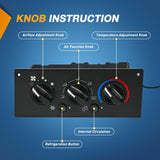 Nilight A/C Heater Climate Control Module Switch Compatible with 2002 2003 2004 2005 2006 Kenworth T800 W900 C500 T600A Truck Replacement Air Conditioning Panel, view 2