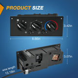 Nilight A/C Heater Climate Control Module Switch Compatible with 2002 2003 2004 2005 2006 Kenworth T800 W900 C500 T600A Truck Replacement Air Conditioning Panel, view 4