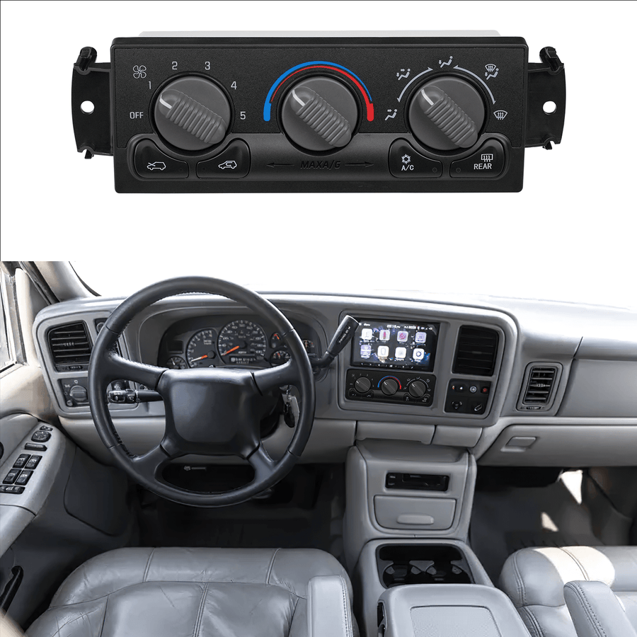 Nilight A/C Heater Climate Control Module Switch Panel Compatible with 1999 2000 2001 2002 Silverado Sierra 2000-2002 Suburban/Tahoe/Yukon XL Truck Replacement Air Conditioning Control Module