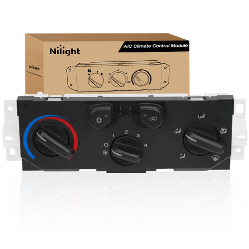 Nilight A/C Heater Climate Control Module Switch Panel Compatible with 2004 2005 2009 2010 2011 2012 Colorado Canyon 2006 2007 2008 Isuzu Truck Replacement Air Conditioning Panel