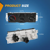 Nilight A/C Heater Climate Control Module Switch Panel Compatible with 2004 2005 2009 2010 2011 2012 Colorado Canyon 2006 2007 2008 Isuzu Truck Replacement Air Conditioning Panel, view 4