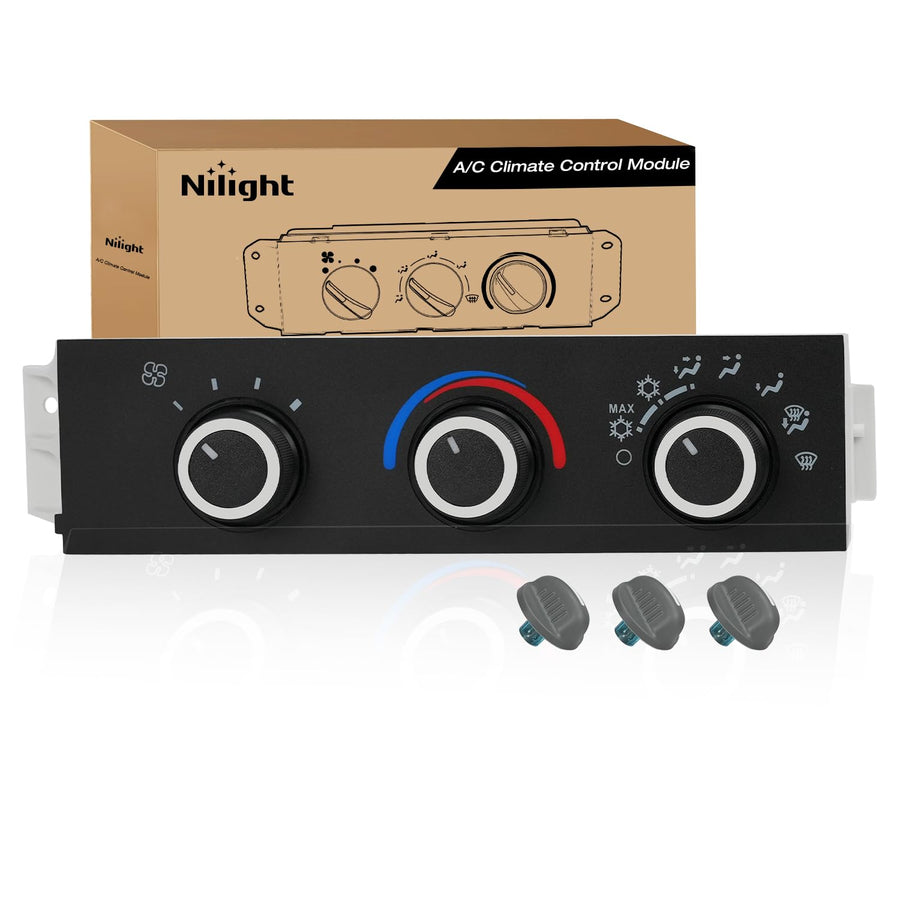 Nilight A/C Heater Climate Control Module Switch Panel Compatible with 2006-2020 Chevrolet Express/Savana 1996 1997 1998 1999 2000 2001 2002 2003 2004 2005 GMC Safari/Chevy Astro