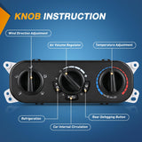 Nilight A/C Heater Climate Control Module Switch Panel | Compatible with 2007 2008 2009 2010 Jeep Wrangler JK 3.8L V6 Truck Replacement Air Conditioning Panel, view 2