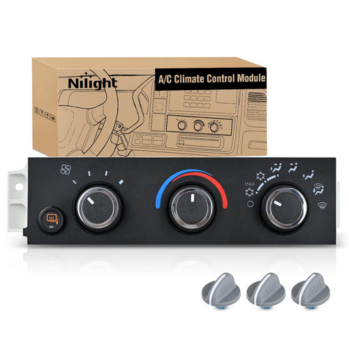 Nilight A/C Heater Climate Control Module Switch Panel | Compatible with 2008-2022 GMC Savana/Chevrolet Express 1500 2500 3500 2009-2023 Cargo/Pasajeros