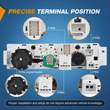 Nilight A/C Heater Climate Control Module Switch Panel | Compatible with 2008-2022 GMC Savana/Chevrolet Express 1500 2500 3500 2009-2023 Cargo/Pasajeros, view 3