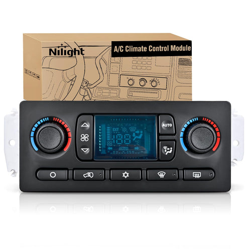 Nilight A/C Heater Control Module Switch for 2003-2006 Chevy Avalanche | Compatible with 2003-2006 Chevrolet Suburban/Tahoe/GMC Yukon 2003-2007 Silverado/Hummer H2/Sierra 2002-2009 Trailblazer/Envoy
