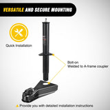 Nilight A-Frame Trailer Jack 5000 lbs Capacity 15 Inch Vertical Travel Heavy Duty Trailers Tongue Jack with Top Wind Handle Alloy Steel Utility Trailer RV Jack Stand for Trailers RV Boat Camper Matt Black, view 5