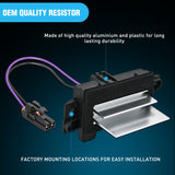 Nilight AC Blower Motor Resistor Blower Control Module Fit for Chevy Silverado 1500, GMC Envoy, Cadillac Escalade 2003 2004 2005 2006 2007 Replace 15-80567 89018778 52495874 4P1516, view 3