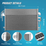 Nilight AC Condenser Compatible with Ford Escape Limited XLS XLT 2009-2012, Mazda Tribute 2009-2011, Mercury Mariner 09-11 Air Conditioning A/C Condenser Replace# 3782, 7013782, FO3030222, 9L8Z19712A, view 4