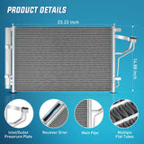 Nilight AC Condenser Compatible with Hyundai Elantra L4 1.8L 2011 2012 2013, Kia Forte Koup L4 2.0L Coupe 2013 Air Conditioning A/C Condenser with Receiver Drier Replace# 3967, HY3030146, 976063X000, view 4