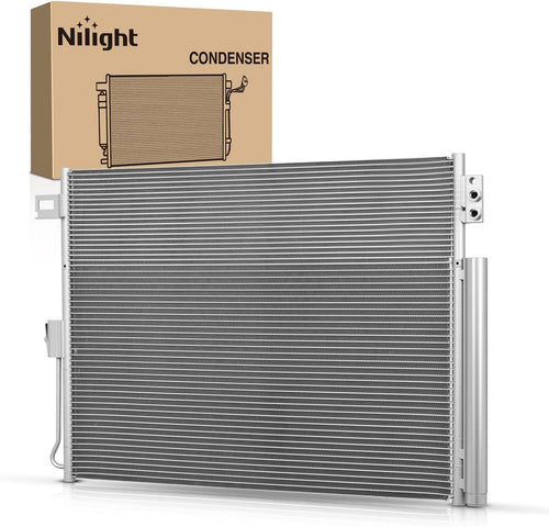 Nilight AC Condenser Compatible with Jeep Grand Cherokee 2011-2021 Dodge Durango V6 V8 3.6L 5.7L 2011-2021 Air Conditioning A/C Condenser w Receiver Drier Replace# 3893, 7013893, CH3030242, 55038003AE