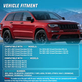Nilight AC Condenser Compatible with Jeep Grand Cherokee 2011-2021 Dodge Durango V6 V8 3.6L 5.7L 2011-2021 Air Conditioning A/C Condenser w Receiver Drier Replace# 3893, 7013893, CH3030242, 55038003AE, view 2