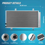 Nilight AC Condenser Compatible with Toyota Camry 2007-2011 Avalon 2005-2012 Venza 2009-2016, Lexus ES350 2007-2012 Air Conditioning A/C Condenser w Receiver Drier Replace#3396, 8846007060, 8846006210, view 4