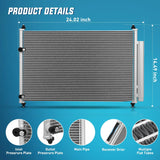 Nilight AC Condenser Compatible with Toyota Corolla 2009-2019 Pontiac Vibe 2009-2010 Scion xB 2008-2015 Air Conditioning A/C Condenser with Receiver Drier Replace# 3686, 7013686, SC3030105, 8845002330, view 4