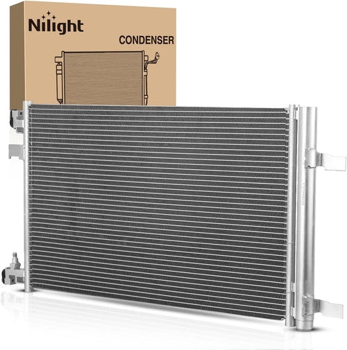 Nilight AC Condenser Fit for Chevrolet Malibu 2013 2014 2015 Impala 2014-2020 Cruze 2010-2015, Cadillac 2013-2019, Buick 2010-2017 Air Conditioning A/C Condenser w Receiver Drier Replace#3794,13267649