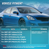 Nilight AC Condenser Fit for Nissan Altima L4 2.5L V6 3.5L 2007-2011 Altima ALL Engine 2012-2018 Maxima 2009-2023 Air Conditioning A/C Condenser w Receiver Drier Replace#3639, NI3030161, NI3030171, view 2
