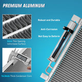 Nilight AC Condenser Fit for Nissan Altima L4 2.5L V6 3.5L 2007-2011 Altima ALL Engine 2012-2018 Maxima 2009-2023 Air Conditioning A/C Condenser w Receiver Drier Replace#3639, NI3030161, NI3030171, view 5