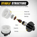Nilight AC Heater Blower Motor for Chevy Silverado 1500 1999 2000 2001 2002 2003 2004 2005 2006, Silverado 2500 3500, Tahoe, Suburban, 1999-2006 GMC Sierra 1500, Yukon XL, Cadillac Escalade, view 4