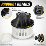 Nilight AC Heater Blower Motor for Chevy Silverado 1500 1999 2000 2001 2002 2003 2004 2005 2006, Silverado 2500 3500, Tahoe, Suburban, 1999-2006 GMC Sierra 1500, Yukon XL, Cadillac Escalade, view 5