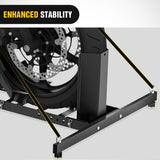 Nilight Adjustable Motorcycle Wheel Chock Stand Heavy Duty 1800lb Capacity Front Tire Stand Chocks for Trailer and Truck Fit for Most Motorcycles Tire Size 15 Inch-22 Inch Wheels, view 6