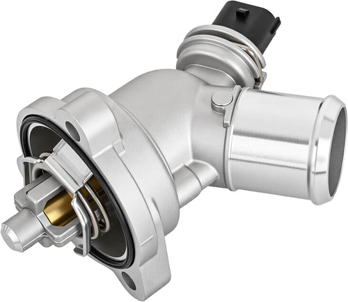 Nilight Aluminium Thermostat Housing Assembly Compatible with Chevrolet Chevy Spark 1.2L 2013 2014 2015 Engine Coolant Thermostat Housing for Car 96988257 25192923 902-753 131-189 9698-8257 2519-2923
