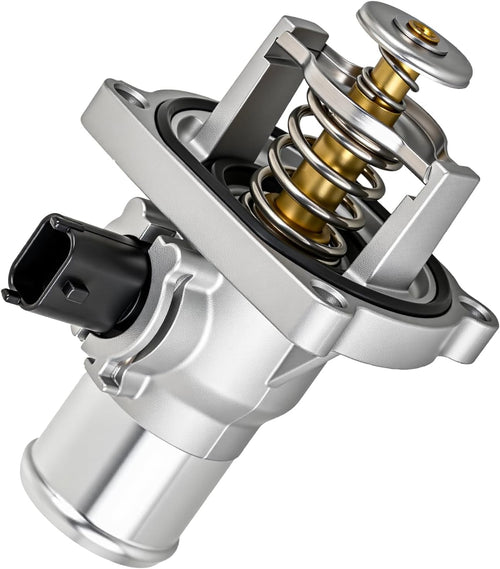 Nilight Aluminium Thermostat Housing Assembly Compatible with Chevy Aveo 09-14 Cruze 10-20 Sonic 12-15 Pontiac G3 09-10 Engine Coolant Thermostat Housing for Car 96984104 55564891 55578419 55597008
