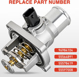 Nilight Aluminium Thermostat Housing Assembly Compatible with Chevy Aveo 09-14 Cruze 10-20 Sonic 12-15 Pontiac G3 09-10 Engine Coolant Thermostat Housing for Car 96984104 55564891 55578419 55597008, view 3