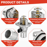 Nilight Aluminium Thermostat Housing Assembly Compatible with Chevy Aveo 09-14 Cruze 10-20 Sonic 12-15 Pontiac G3 09-10 Engine Coolant Thermostat Housing for Car 96984104 55564891 55578419 55597008, view 5
