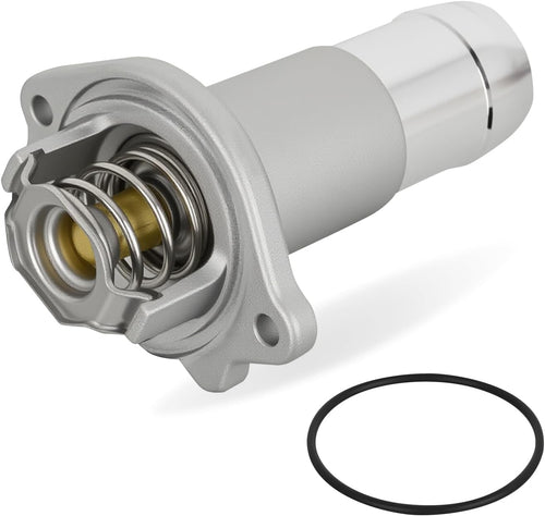 Nilight Aluminium Thermostat Housing Assembly Fit for Chevy Colorado GMC Canyon 04-12 Hummer H3T 06-10 Isuzu i-280 i-290 i-350 i-370 06-08 Engine Coolant Thermostat Housing for Car 15-11073 12622316