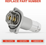 Nilight Aluminium Thermostat Housing Assembly Fit for Chevy Colorado GMC Canyon 04-12 Hummer H3T 06-10 Isuzu i-280 i-290 i-350 i-370 06-08 Engine Coolant Thermostat Housing for Car 15-11073 12622316, view 3