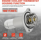 Nilight Aluminium Thermostat Housing Assembly Fit for Chevy Colorado GMC Canyon 04-12 Hummer H3T 06-10 Isuzu i-280 i-290 i-350 i-370 06-08 Engine Coolant Thermostat Housing for Car 15-11073 12622316, view 6